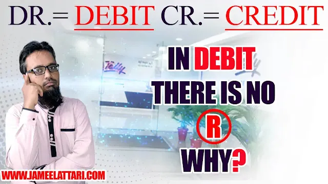 Cr is written for credit but why is it Dr for debit